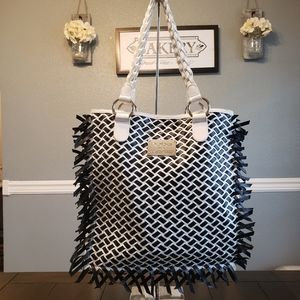 Bebe Woven Safari Tote